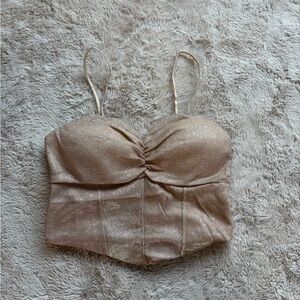 Sparkling Gold Corset Top